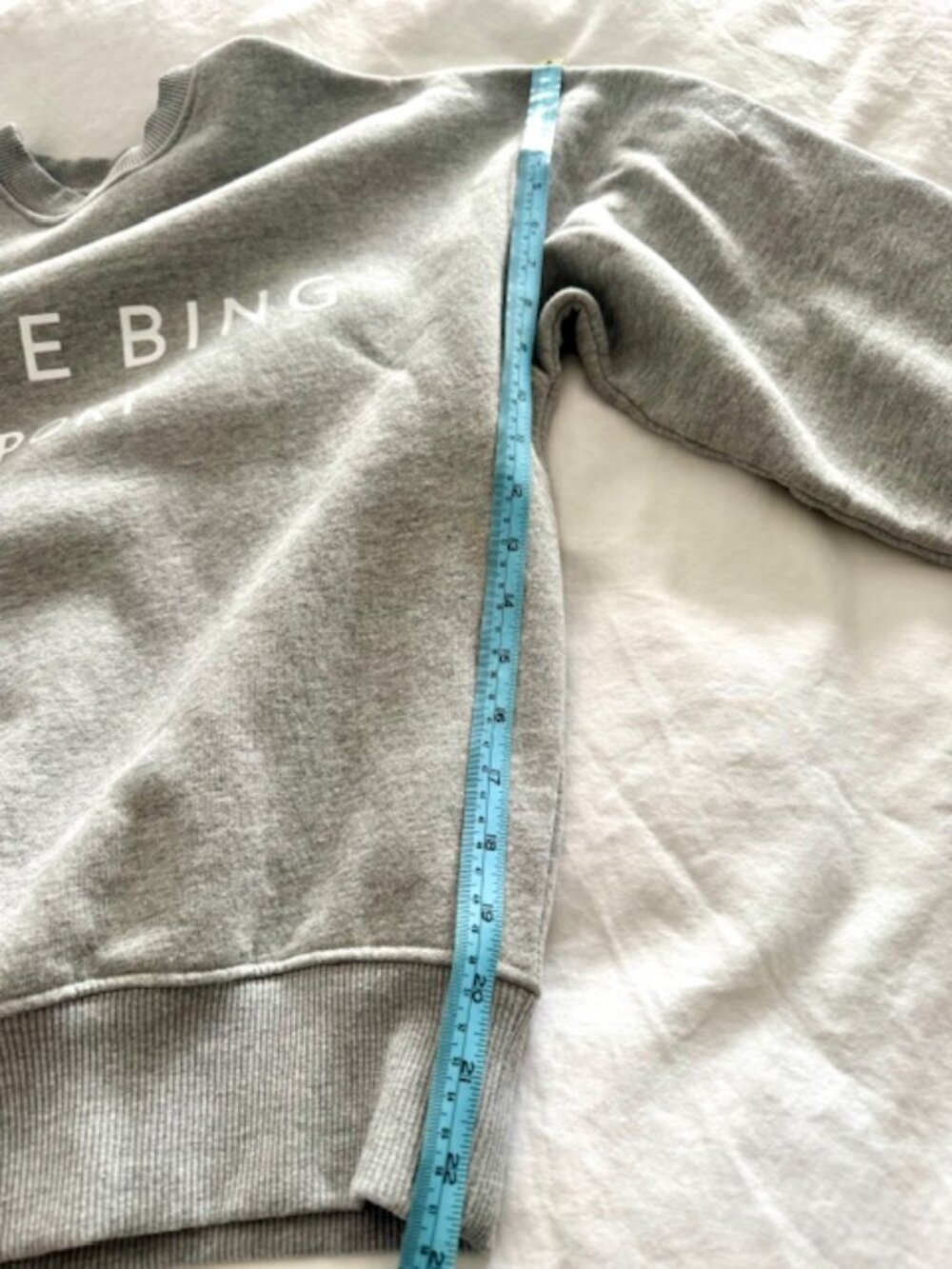 ANINE BING LT. GREY SWEATSHIRT- XS (Pristine Like-New Condition) - Picture 11 of 11